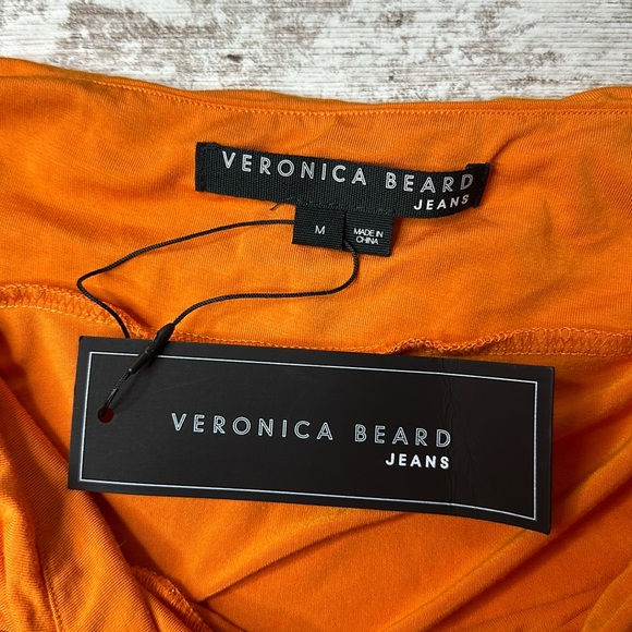 Veronica Beard Leyla Top Orange Medium NWT - Picture 2 of 6